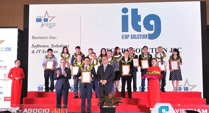 itg top 50 dn cntt hang dau viet nam 2018 - Năm thứ hai liên tiếp ITG nằm trong Top 50 Doanh nghiệp CNTT hàng đầu Việt Nam