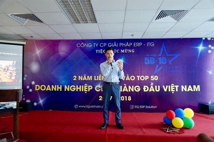 itg doanh nghiep erp hang dau viet nam1 - Team ITG “quẩy tung trời” trong bữa tiệc mừng ITG 2 năm liên tiếp nằm trong top 50 DN CNTT hàng đầu Việt Nam