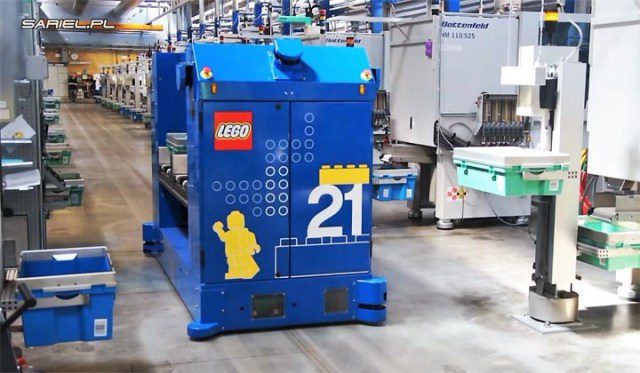robot tại nhà máy sản xuất thông minh của Lego