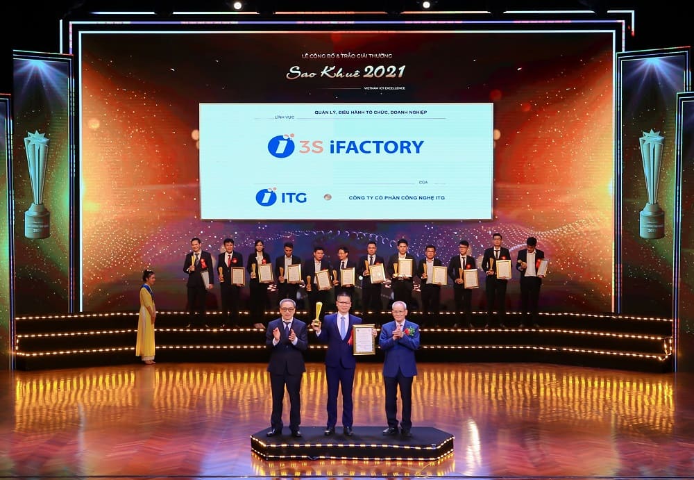 Tiên phong trong xây dựng giải pháp Nhà máy thông minh tại Việt Nam, ITG được vinh danh tại Sao Khuê 2021 dành cho giải pháp 3S iFACTORY