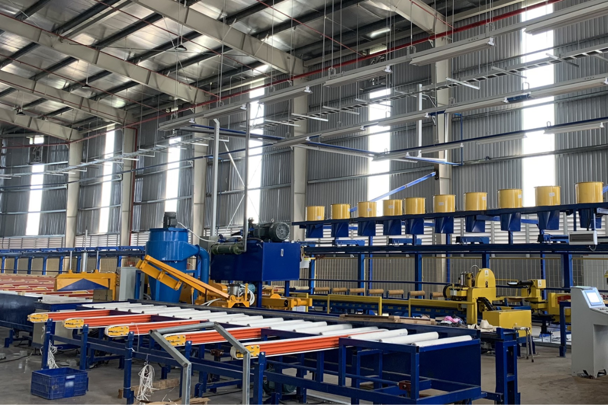Dây chuyền công nghệ sản xuất tiến tiến tại nhà máy Việt Mỹ Đồng Nai