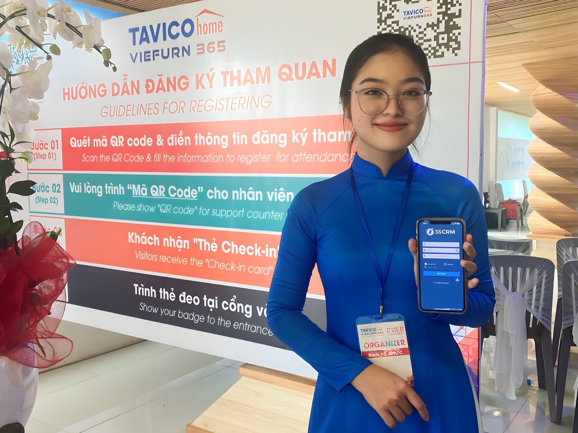 tavico - Tavico ứng dụng phần mềm quản trị quan hệ khách hàng 3S CRM tại hội chợ gỗ quy mô lớn - Tavicohome Viefurn 365 Fair