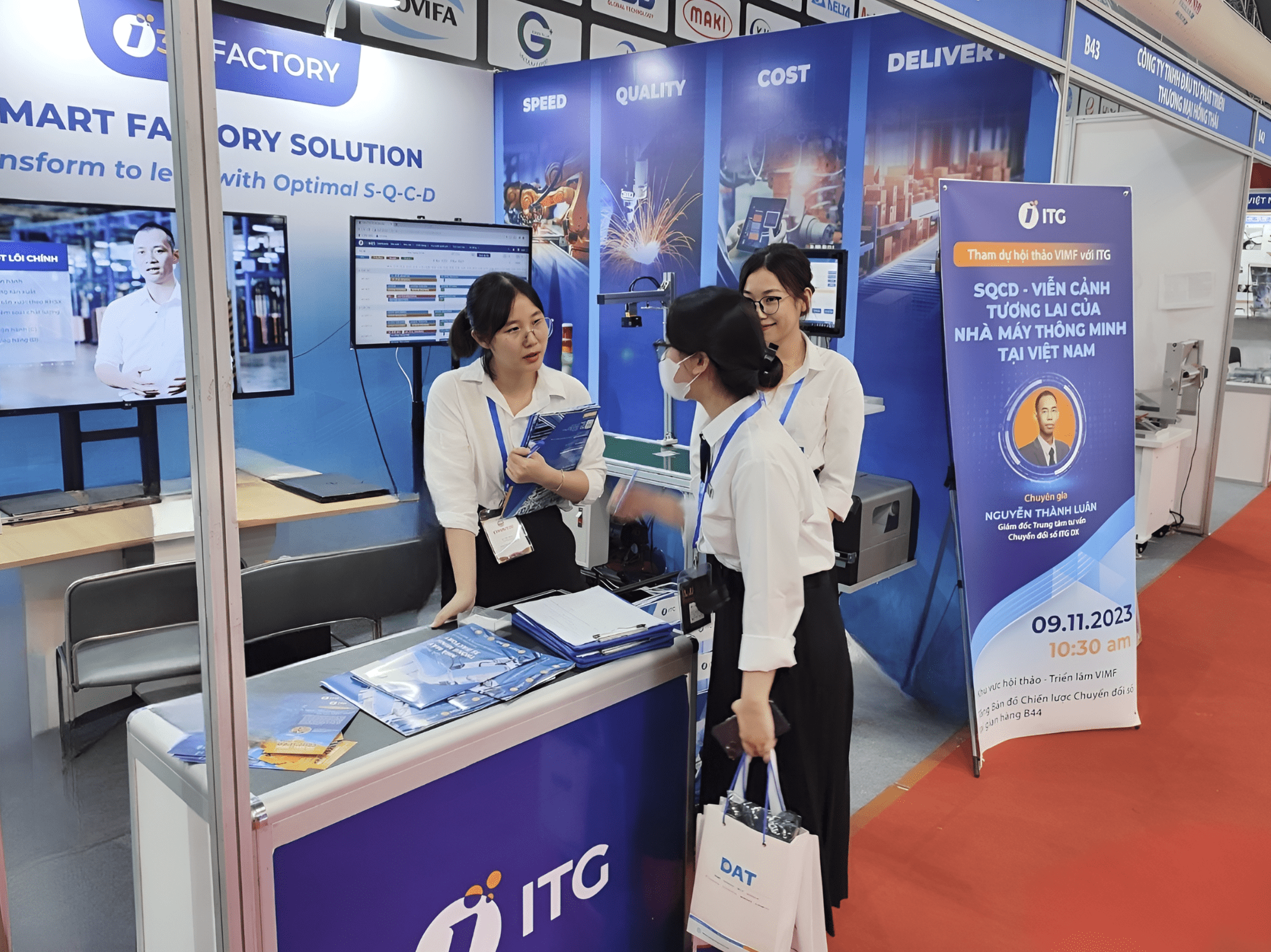 done 44 min - Giải pháp nhà máy thông minh 3S iFACTORY nhận được sự chú ý tại triển lãm quốc tế VIMF Bắc Ninh 2023