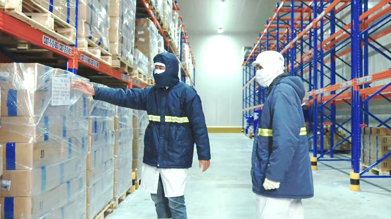 Kho lạnh tại nhà máy Trái cây Hùng Phát 