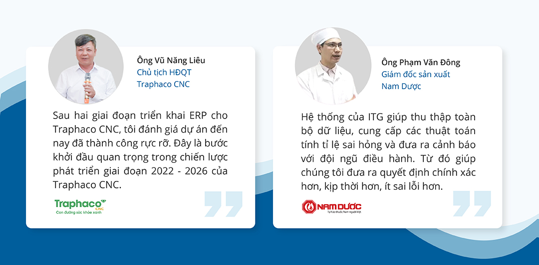 Triển khai ERP - Traphaco CNC - Nam Dược