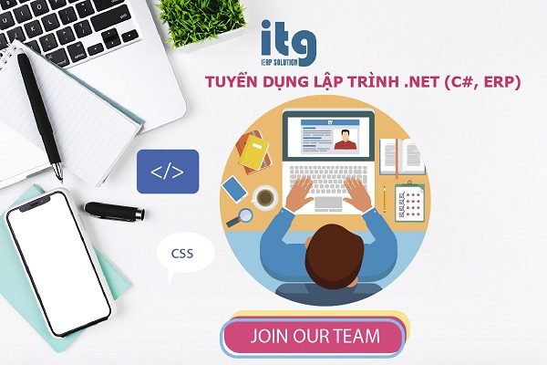 Tuyển dụng Lập trình viên .NET (C#, ERP) hỗ trợ hệ thống phần mềm ERP
