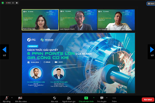 Webinar “Giải quyết 6 pain points lớn ngành Gia công Cơ khí” với các giải pháp số toàn diện đến từ ITG & HEXAGON