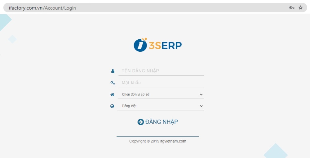 Hướng dẫn cách sử dụng hệ thống ERP đầy đủ, chi tiết từ A-Z 3 Đăng nhập và cấu hình hệ thống ERP