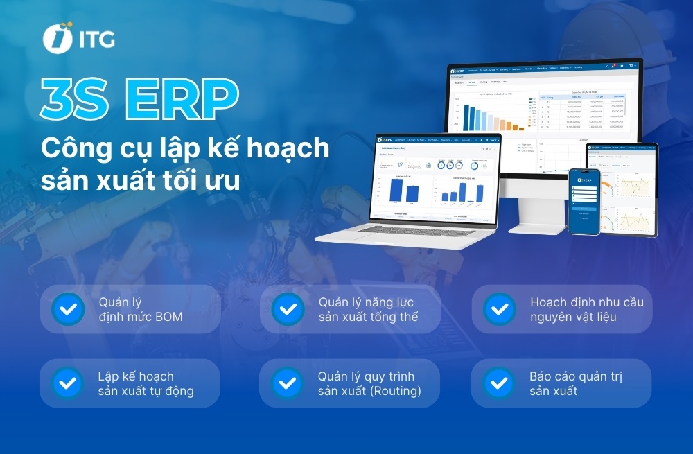 3S ERP - Công cụ lập kế hoạch sản xuất tối ưu cho doanh nghiệp
