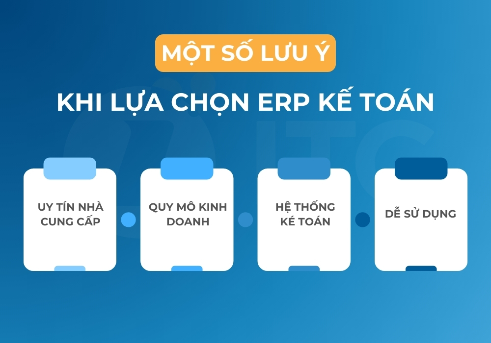 Lưu ý khi lựa chọn phần mềm kế toán ERP