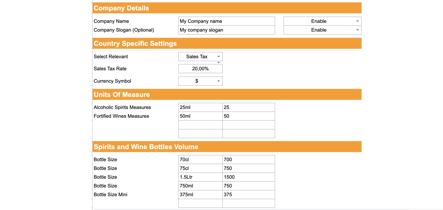 Mẫu file Excel quản lý xuất/nhập đồ uống Mẫu file Excel quản lý xuất/nhập đồ uống