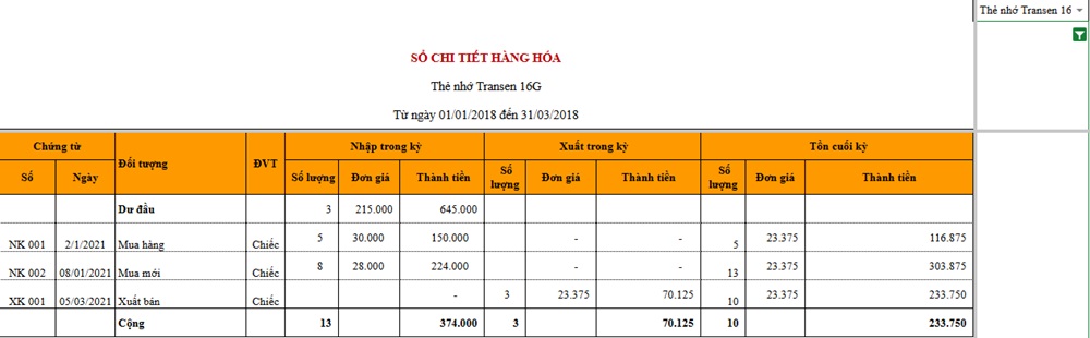 File Excel quản lý xuất/nhập hàng hóa chi tiết File Excel quản lý xuất/nhập hàng hóa chi tiết