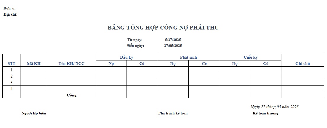 file quản lý công nợ bằng excel miễn phí