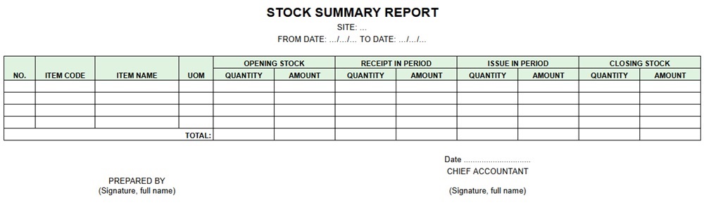 file quản lý kho vật tư bằng Excel