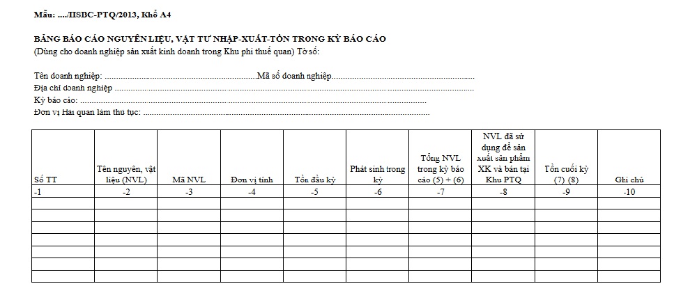 file quản lý kho vật tư bằng Excel