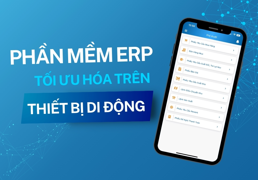 Giao diện hệ thống ERP nên được thiết kế tối ưu cho các thiết bị di động
