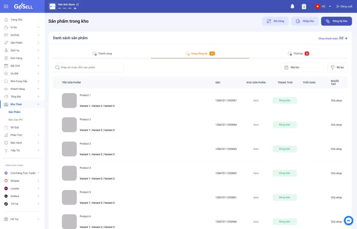 App quản lý kho hàng
