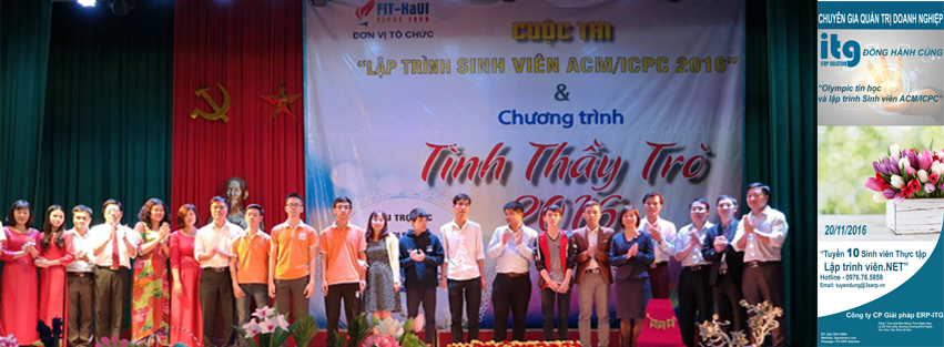 ITG VIỆT NAM – ĐỒNG HÀNH CÙNG “Olympic Tin học và Lập trình viên ACM/ICPC”, TRI ÂN “Tình Thầy trò” 20.11.2016