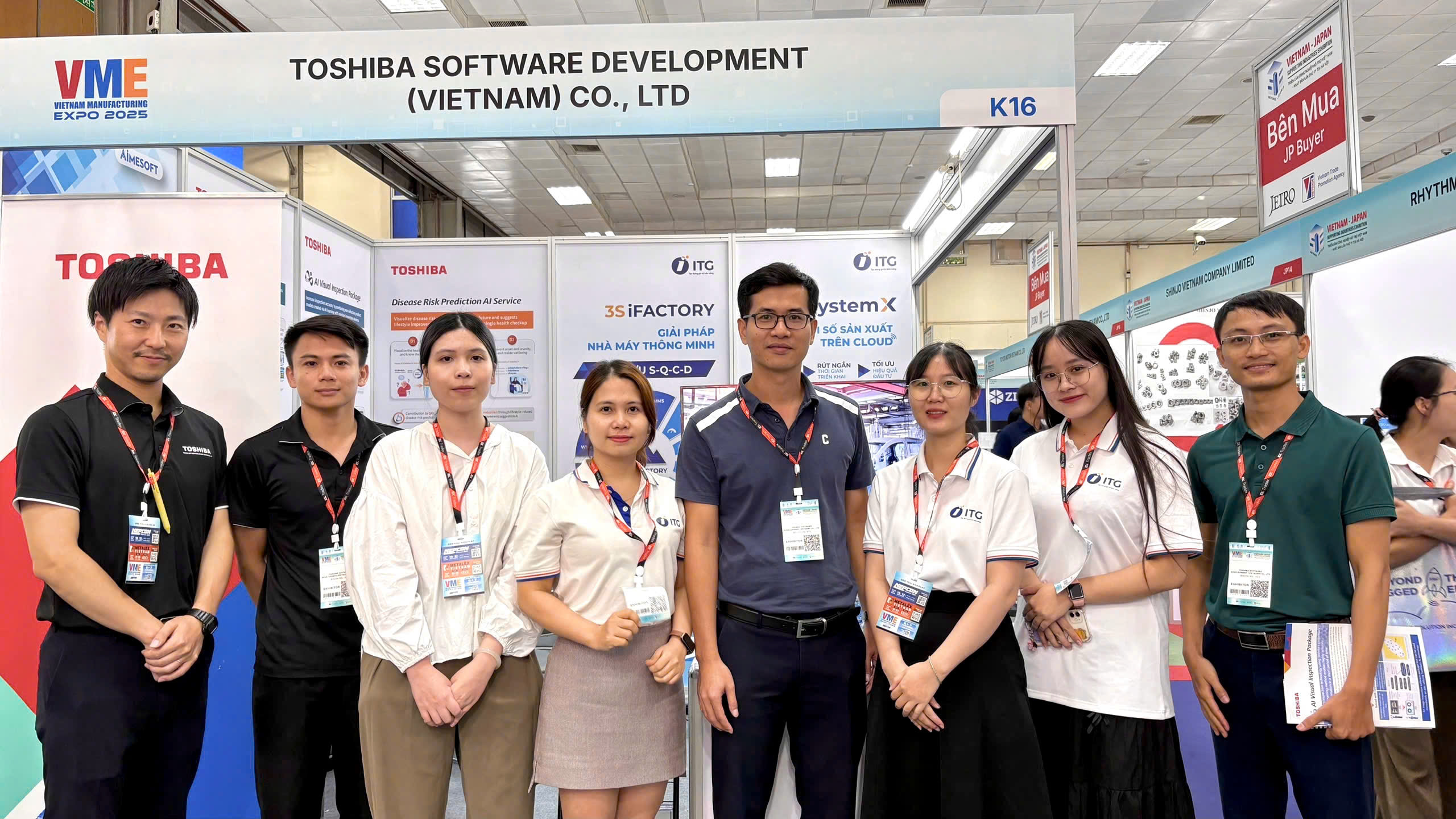 Gian hàng K16 của ITG & Toshiba tại triển lãm VME 2025