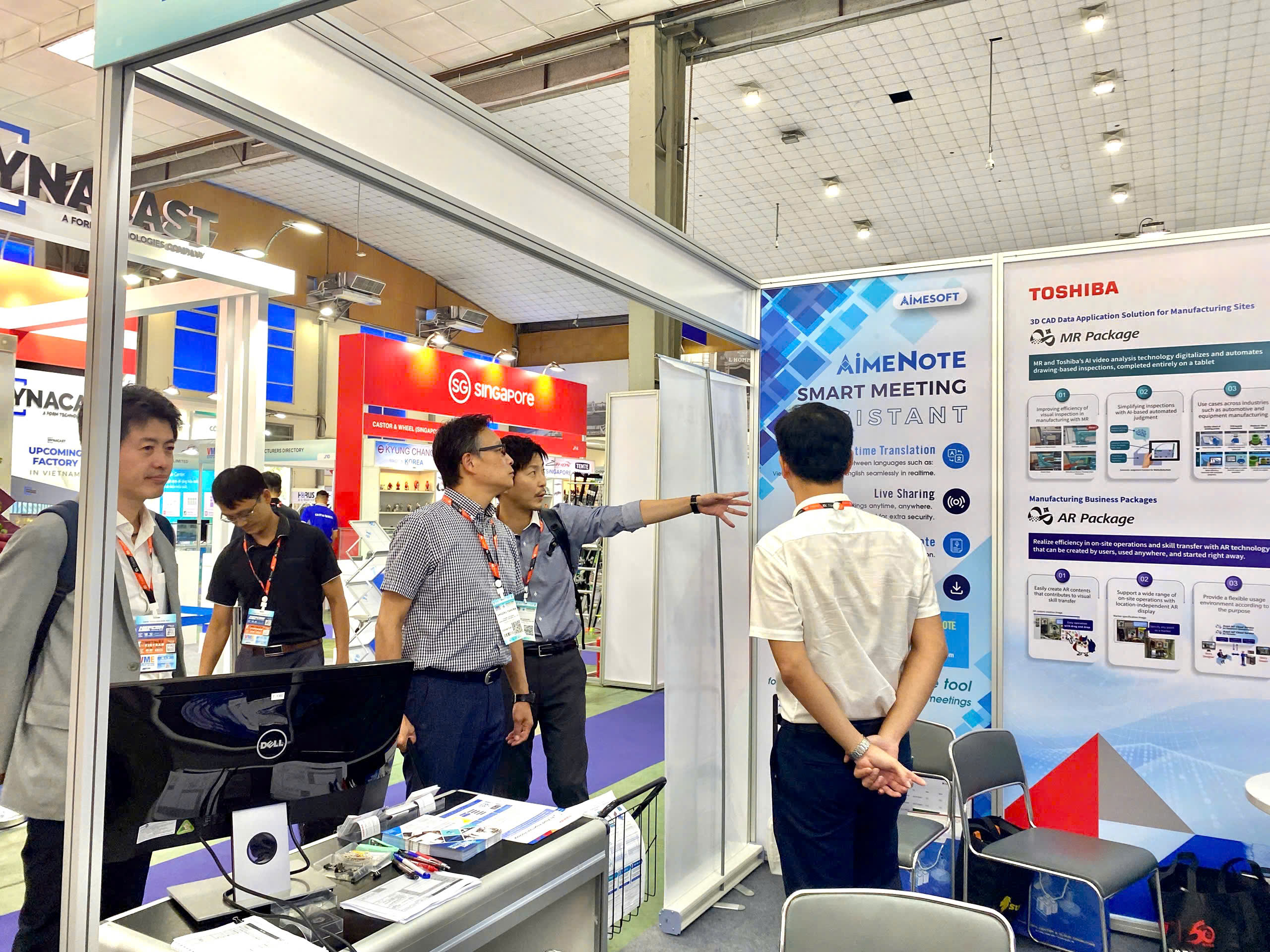 Gian hàng của ITG & Toshiba tại triển lãm VME 2025