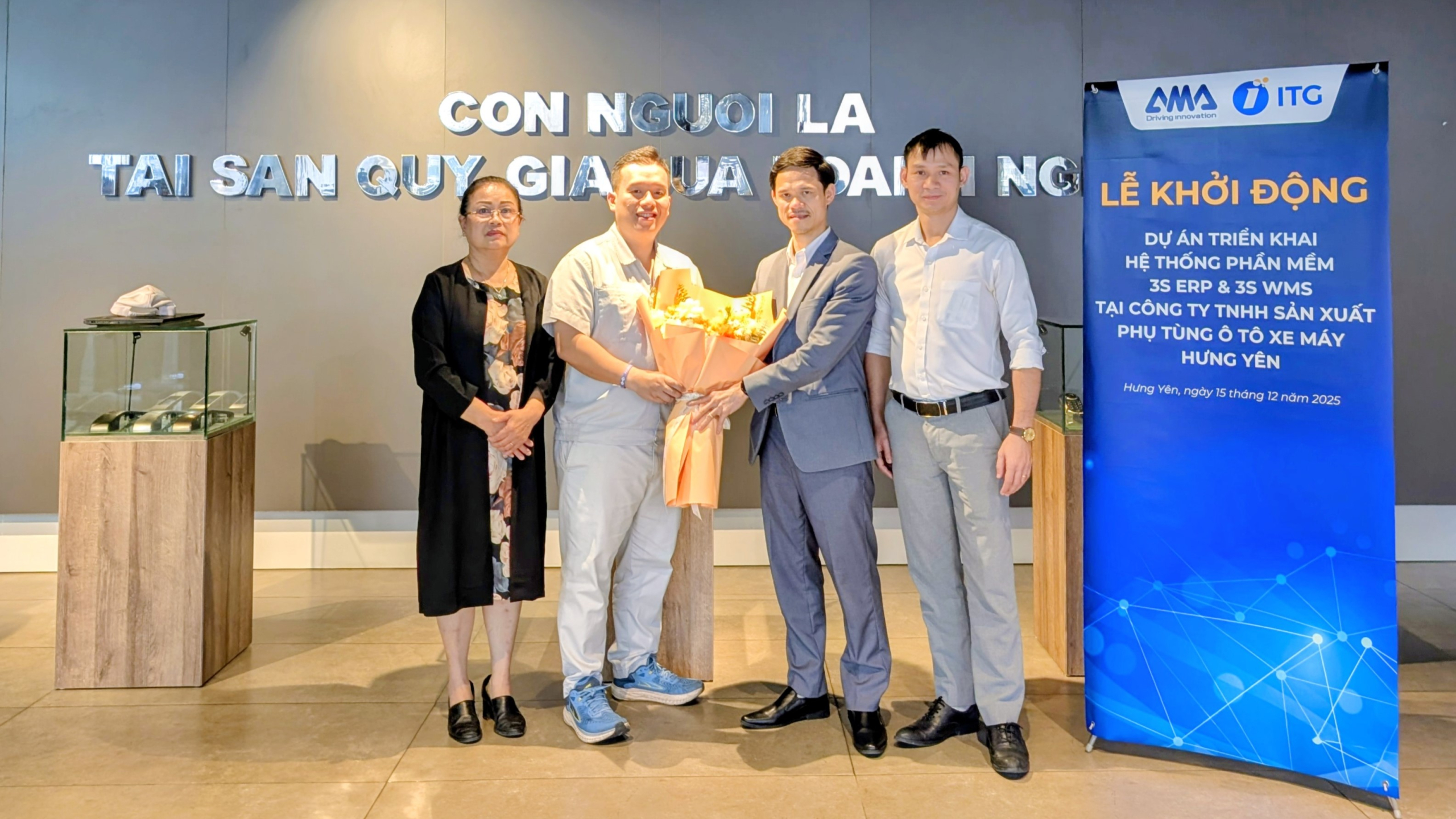 Cái bắt tay chiến lược giữa AMA Hưng Yên và ITG Technology, đánh dấu mốc khởi đầu cho hành trình chuyển đổi số toàn diện tại nhà máy