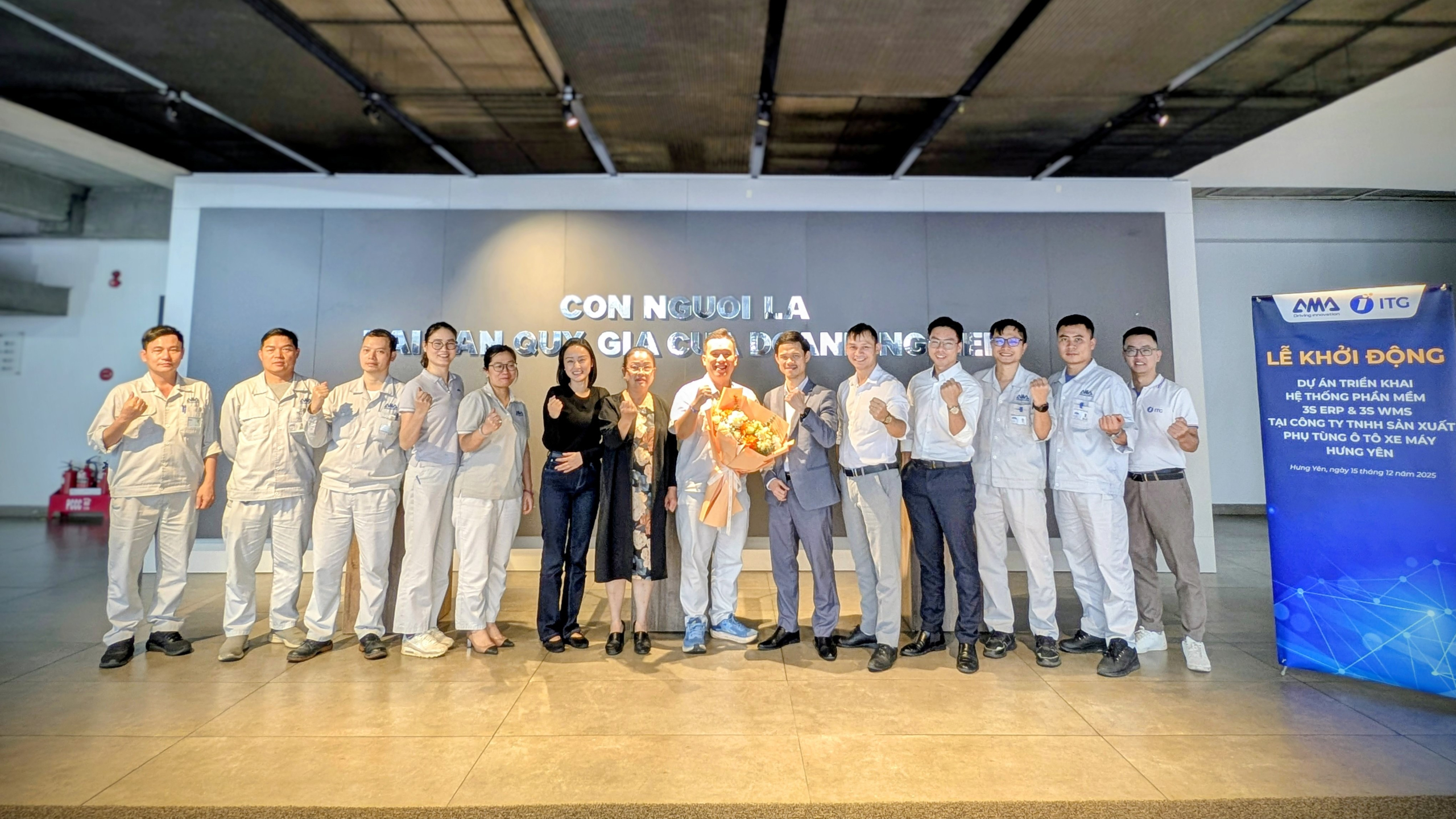 Khởi động dự án 3S ERP & 3S WMS tại AMA Hưng Yên – Bước tiến chiến lược hiện thực hóa tầm nhìn số