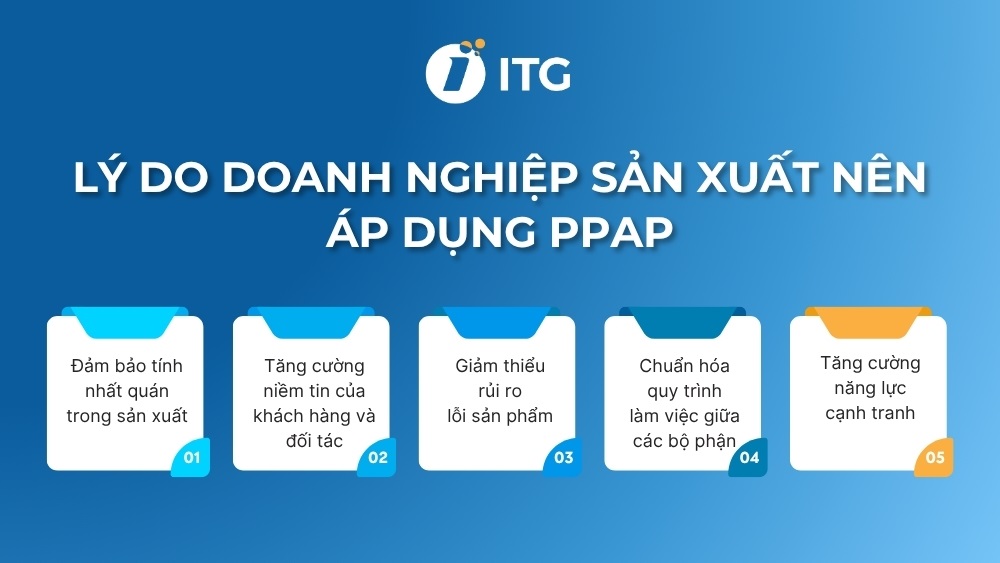 Tại sao doanh nghiệp sản xuất nên áp dụng PPAP? Vai trò của quy trình PPAP