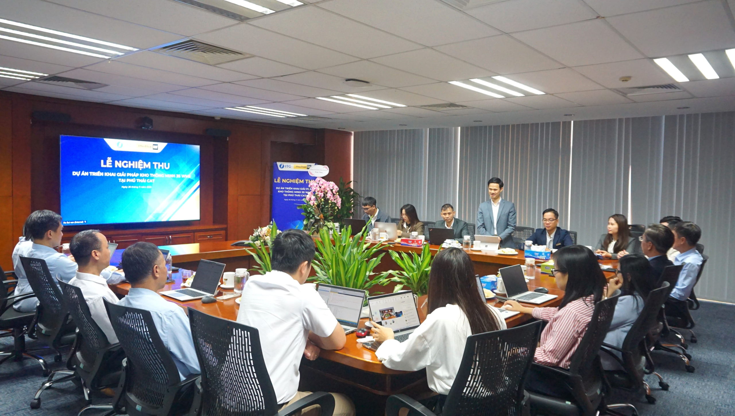 Ông Nguyễn Xuân Hách - Giám đốc điều hành ITG Technology gửi lời cảm ơn đến Phú Thái CAT đã tin tưởng và đồng hành cùng dự án