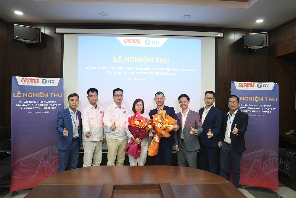 ITG chào xuân với sự thành công của dự án triển khai nhà máy thông minh 3S iFACTORY tại COSMOS – Đơn vị hàng đầu trong lĩnh vực cơ khí phụ trợ cho ngành ô tô – xe máy