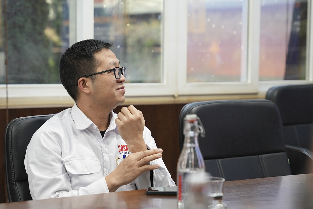 Ông Nguyễn Năng An - Tổng Giám đốc COSMOS bày tỏ sự hài lòng và gửi lời cảm ơn sâu sắc đến toàn bộ đội ngũ dự án ITG Technology