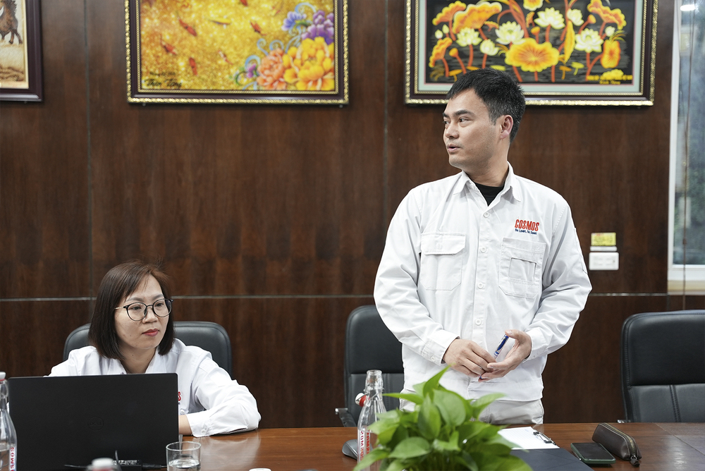 Ông Lê Hồng Sỹ - Giám đốc COSMOS bày tỏ sự ghi nhận đối với sự nỗ lực của cả hai bên