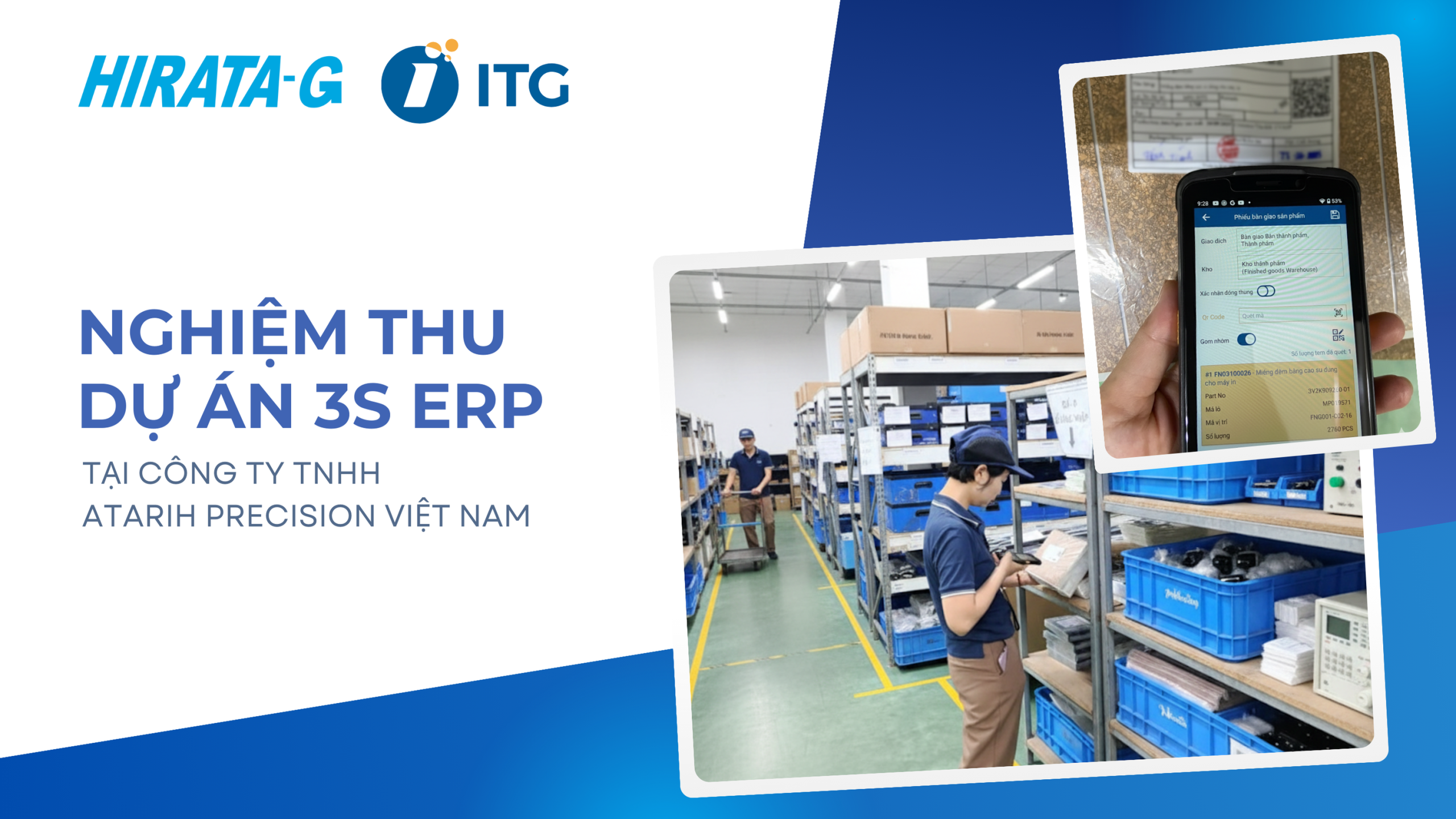 Phần mềm giúp APV tự động hóa vận hành kho thông qua QR Code và Handy Terminal