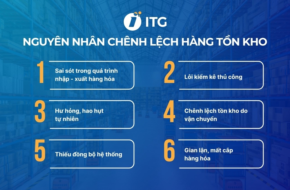 Nguyên nhân dẫn đến chênh lệch hàng tồn kho