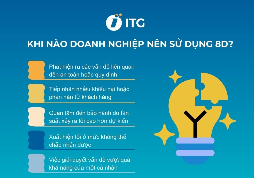 Doanh nghiệp nên sử dụng quy trình 8D khi nào? Quy trình 8D