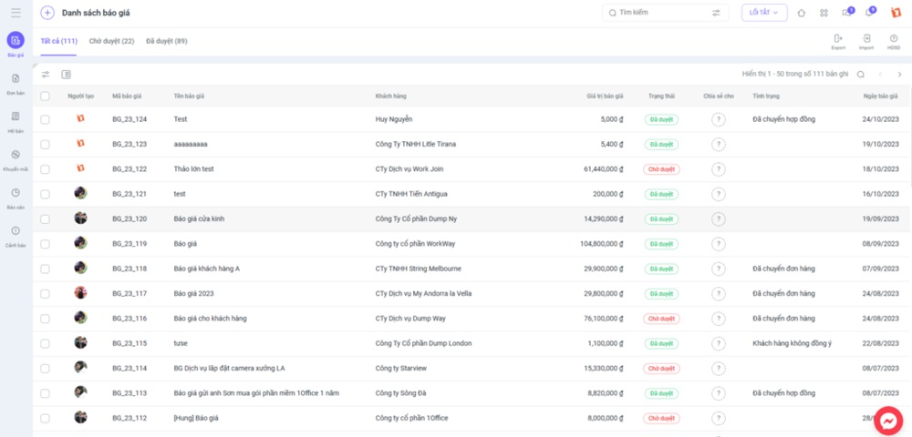 phần mềm quản lý công nợ