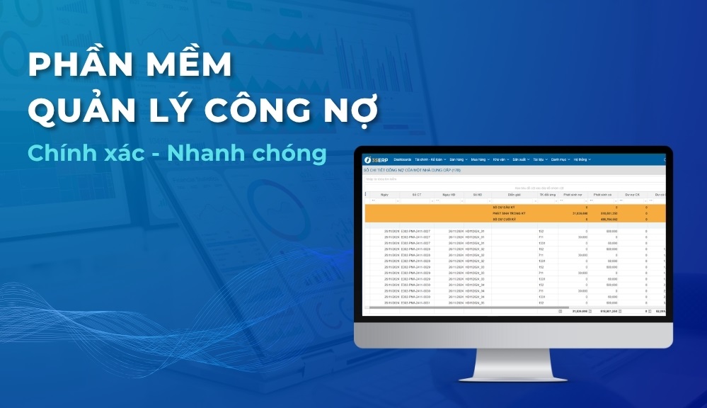 phần mềm quản lý công nợ