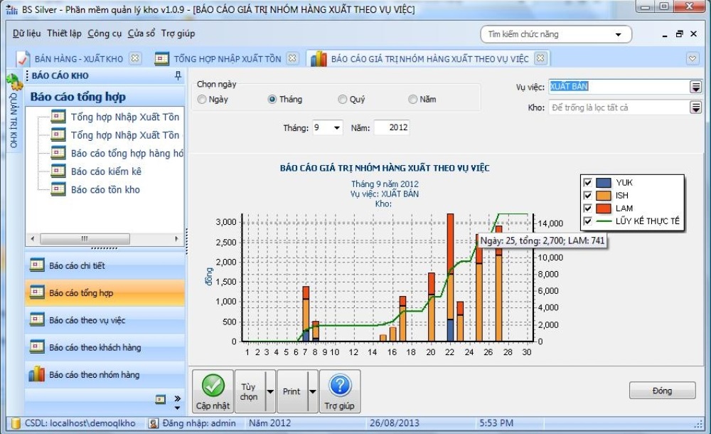 Phần mềm quản lý kho sản xuất