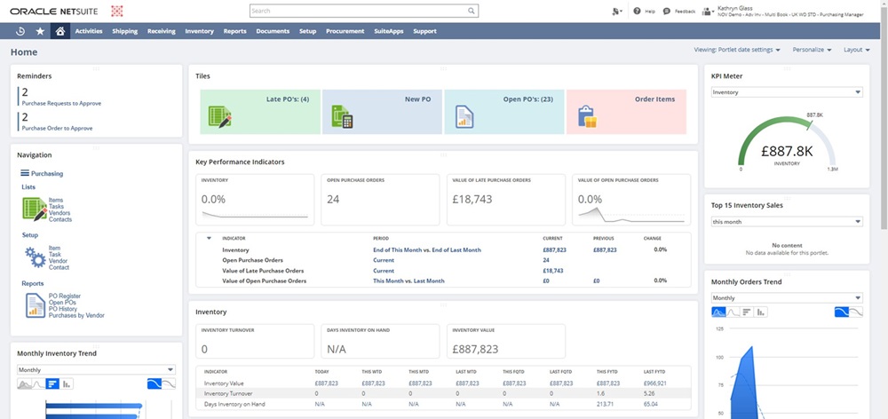 Hệ thống quản lý kho ERP NetSuite WMS