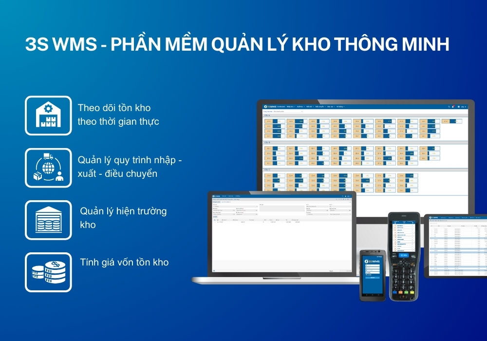 Phần mềm quản lý kho theo vị trí, kho sản xuất tốt nhất hiện nay