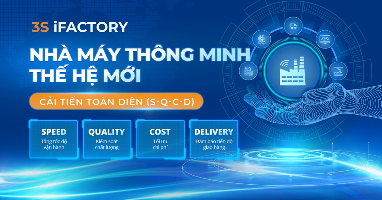 Với 3S iFACTORY, sẽ không còn khái niệm “thủ công" trong quá trình vận hành và quản lý