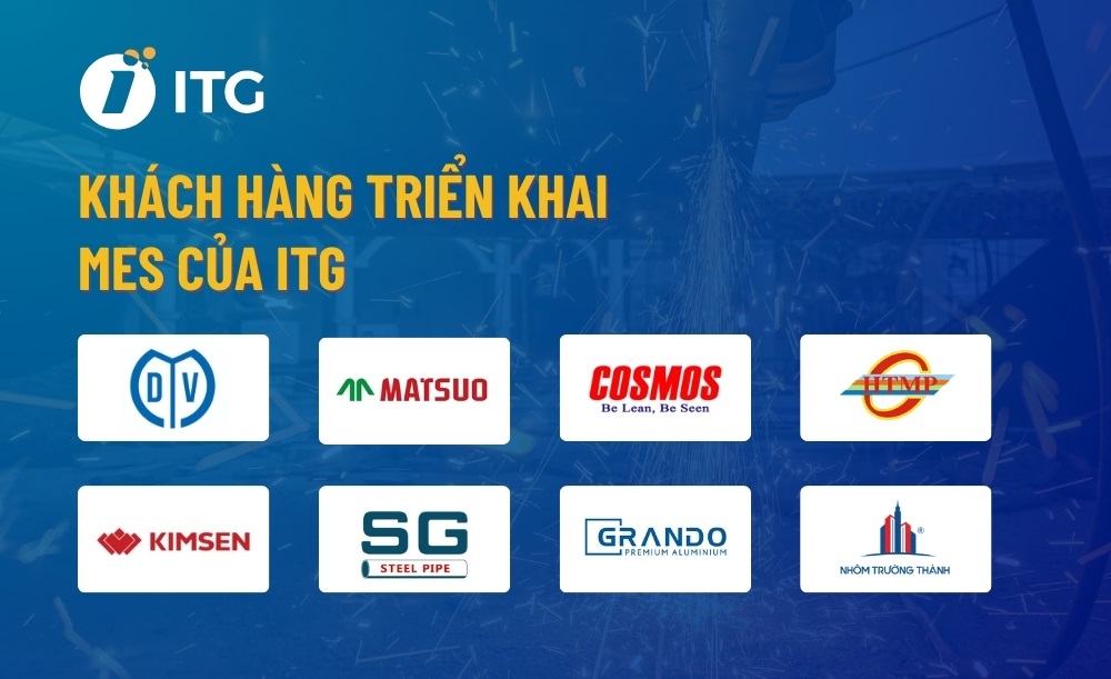 Tối ưu quy trình sản xuất ngành cơ khí với MES 4 Nhiều doanh nghiệp cơ khí chế tạo lớn đã lựa chọn giải pháp MES của ITG để tối ưu quy trình sản xuất