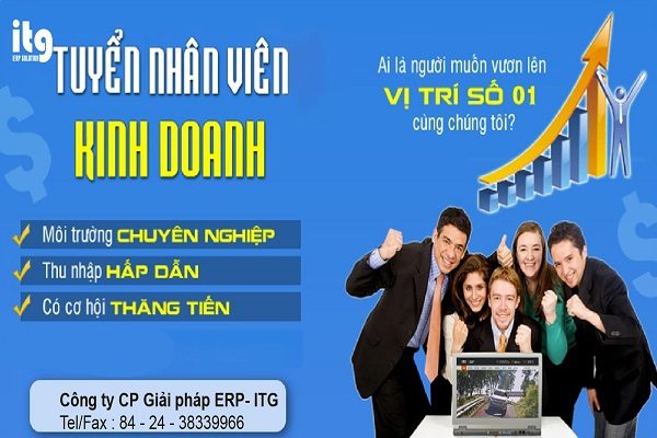 Tuyển dụng nhân viên Sales Giải Pháp Phần Mềm ERP (Thu Nhập Hấp Dẫn & Bền Vững)