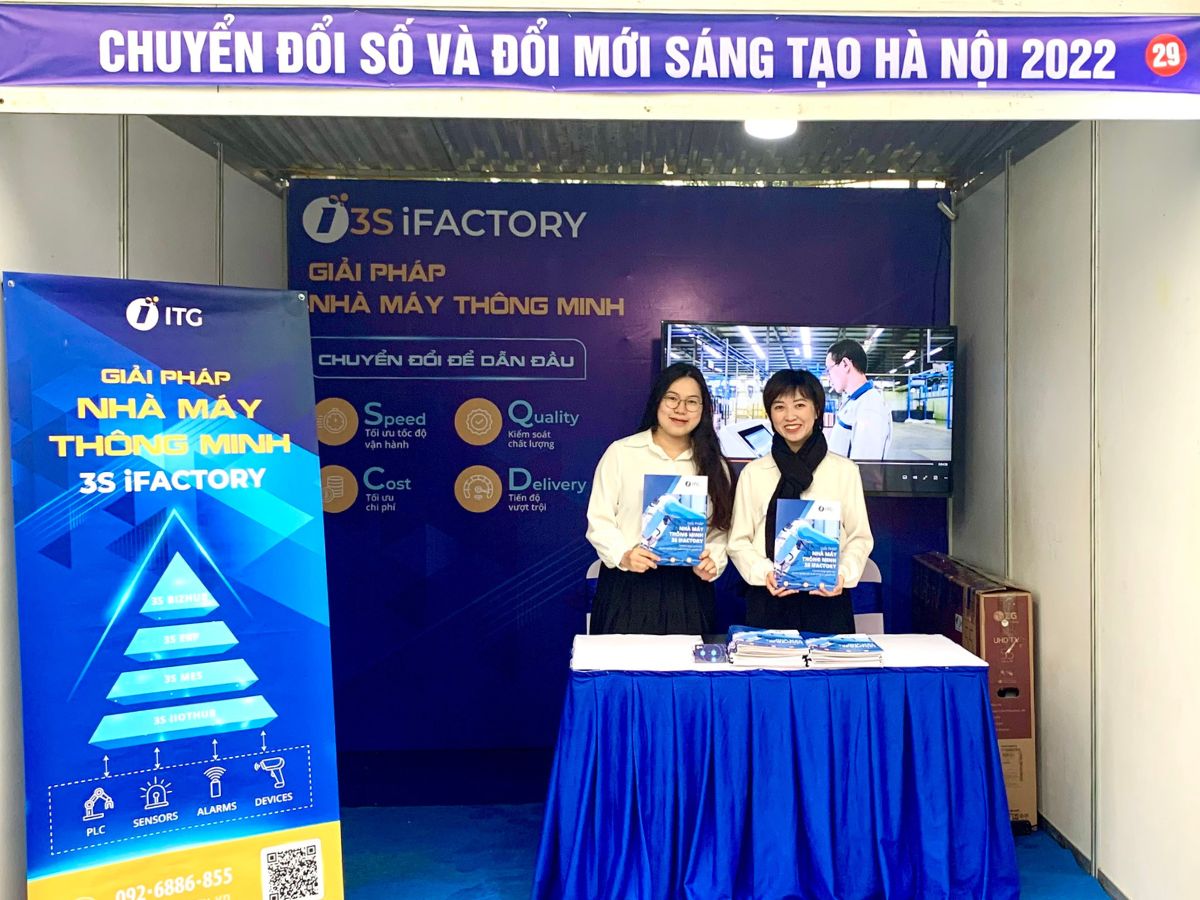 Chuyển đổi số và đổi mới sáng tạo Hà Nội 2022: ITG tham dự triển lãm cùng giải pháp Nhà máy thông minh 3S iFACTORY