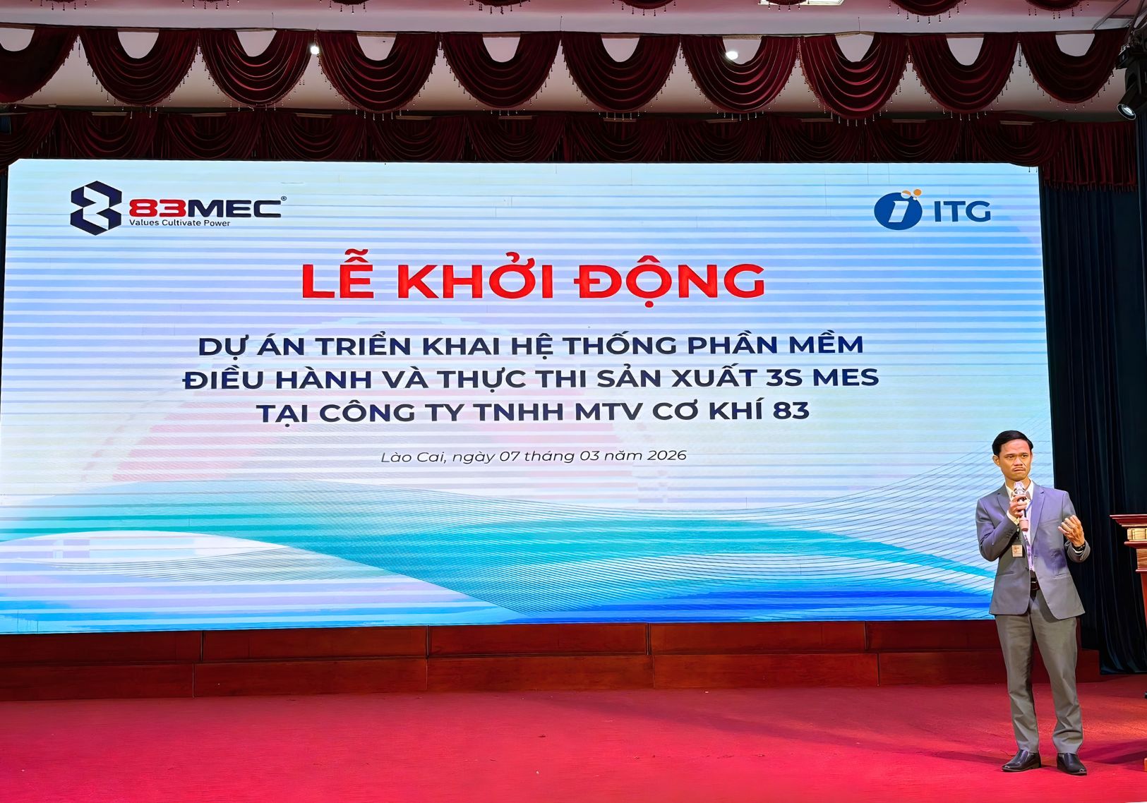 Khởi động dự án triển khai hệ thống 3S MES tại Nhà máy Z183 - Tiên phong chuyển đổi số toàn diện trong lĩnh vực công nghiệp quốc phòng 3 Ông Nguyễn Xuân Hách chia sẻ tại lễ khởi động Z183