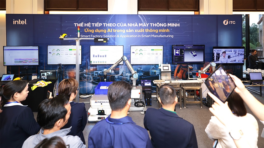 “Thế hệ tiếp theo của Nhà máy thông minh, ứng dụng AI trong sản xuất thông minh” đồng tổ chức bởi ITG Technology và Intel