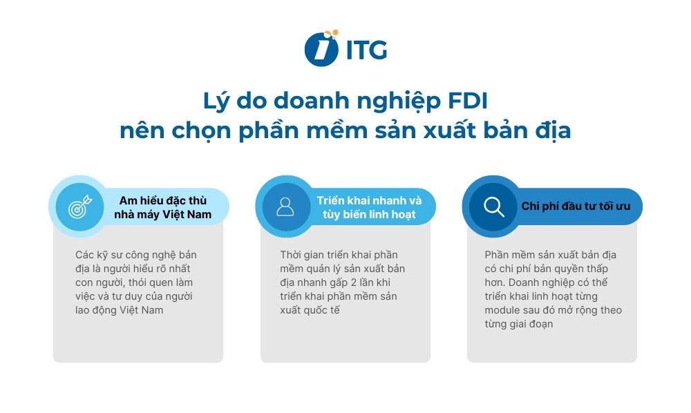 Vì sao phần mềm sản xuất bản địa là giải pháp tối ưu cho doanh nghiệp FDI?