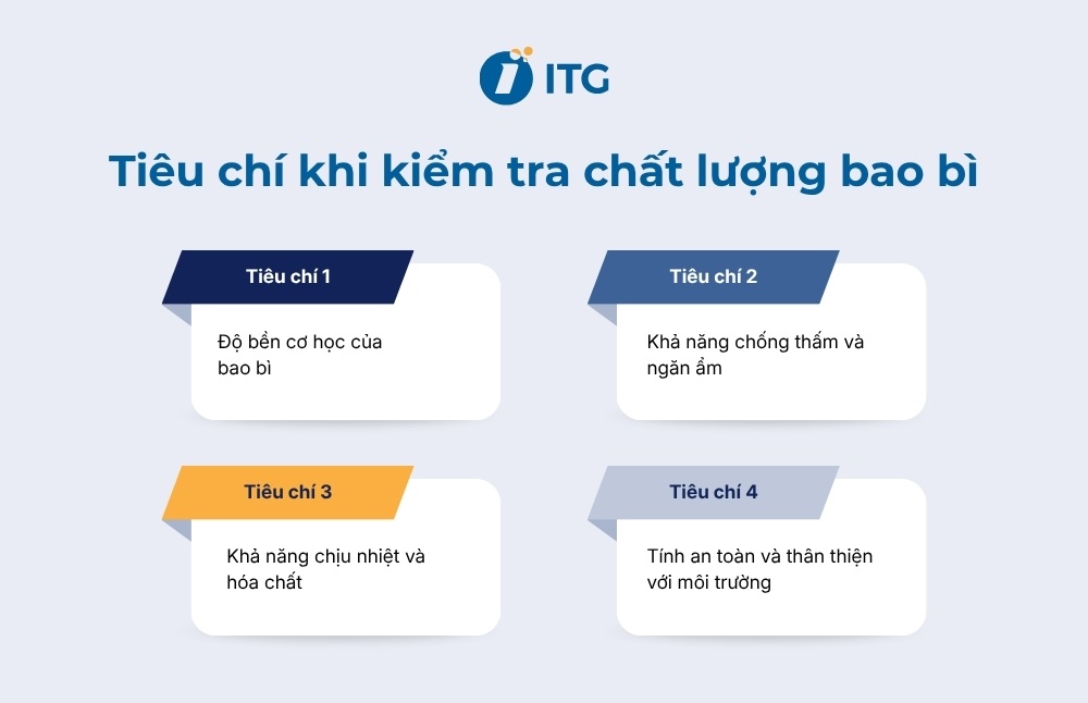 Các tiêu chí quan trọng khi kiểm tra chất lượng bao bì