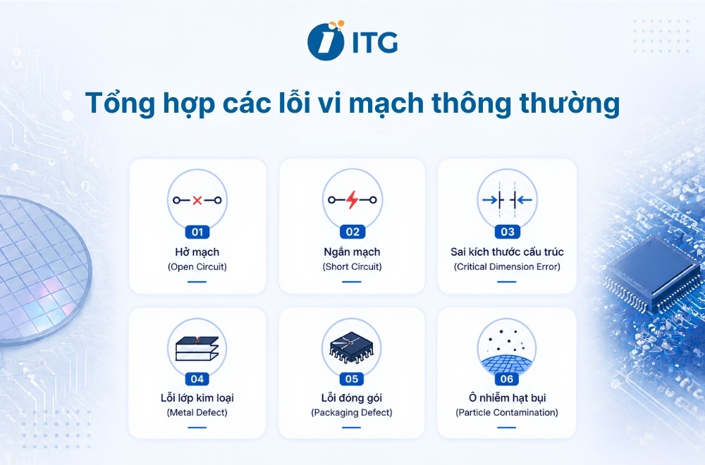 Tổng hợp các lỗi vi mạch điện tử thường gặp Tổng hợp các lỗi vi mạch điện tử thường gặp