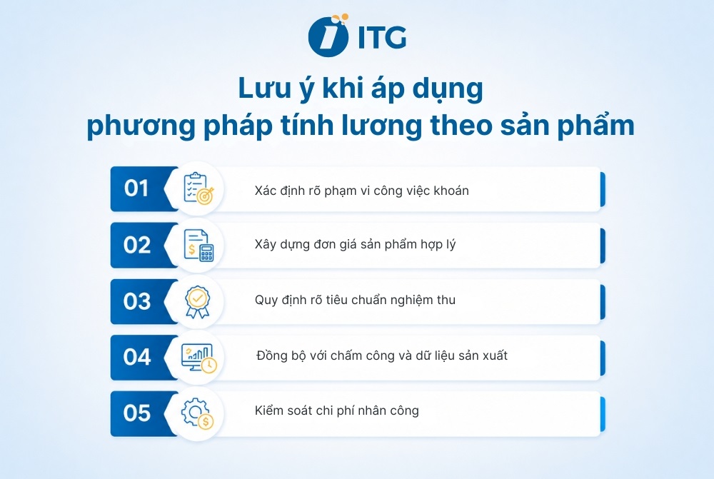 Một số lưu ý khi áp dụng phương pháp lương khoán