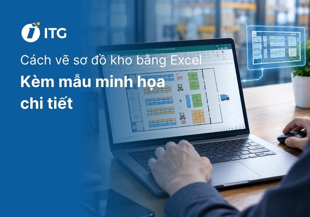 Cách vẽ sơ đồ kho bằng Excel kèm mẫu chi tiết